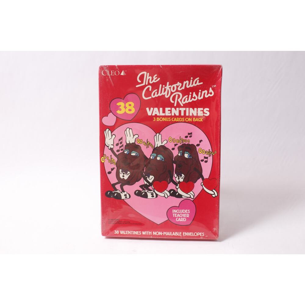The California Raisins Valentines by Cleo 38 Cards with Envelopes ~260302-WH 839
